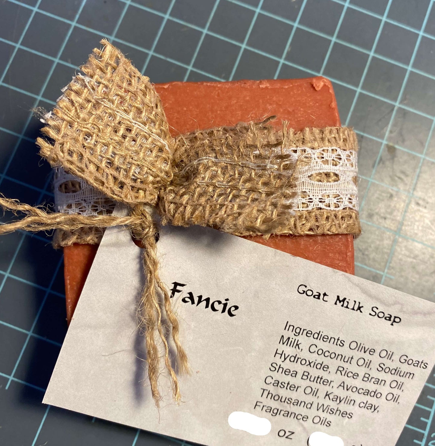 Ribbon shown was for special wedding orders only.