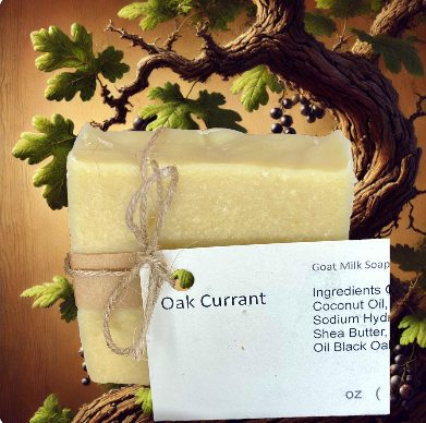 Oak Currant Goat Milk Soap Bar