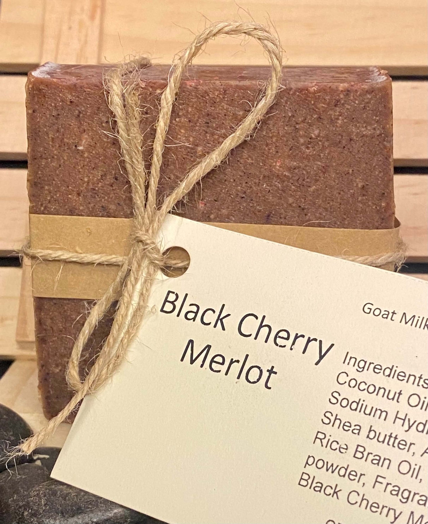 Black Cherry Merlot Goat Milk Soap Bar