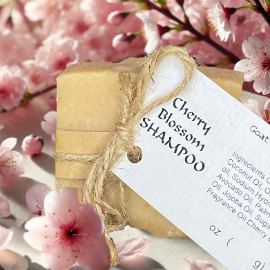 Goat Milk Cherry Blossom Shampoo Bar