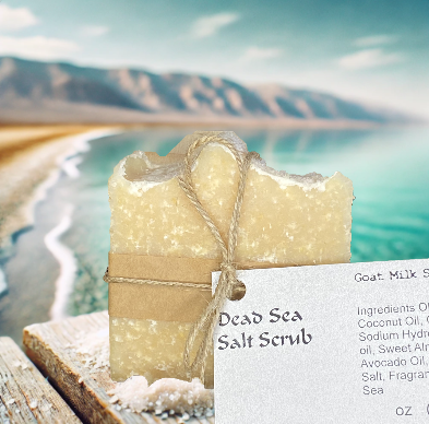 Dead Sea Salt Scrubby Goat Milk Soap Bar