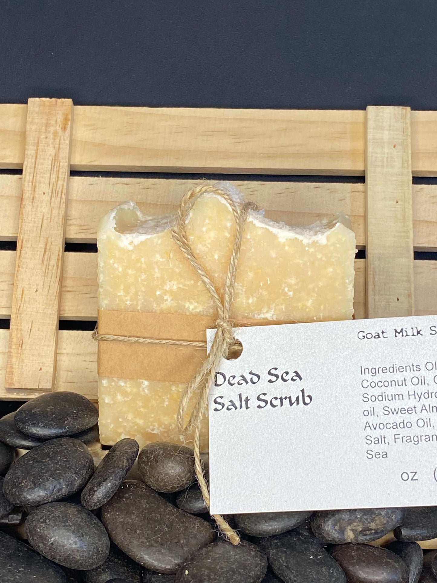 Dead Sea Salt Scrubby Goat Milk Soap Bar