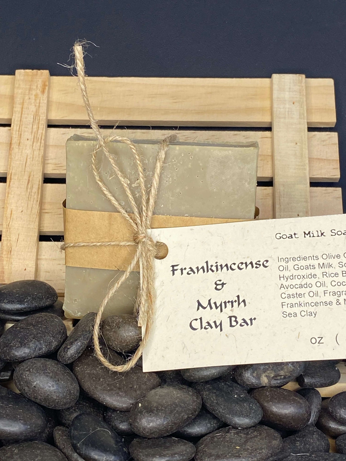 Frankincense & Myrrh Clay Goat Milk Soap Bar