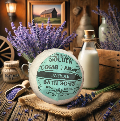 Lavender Goat Milk Bath Bomb