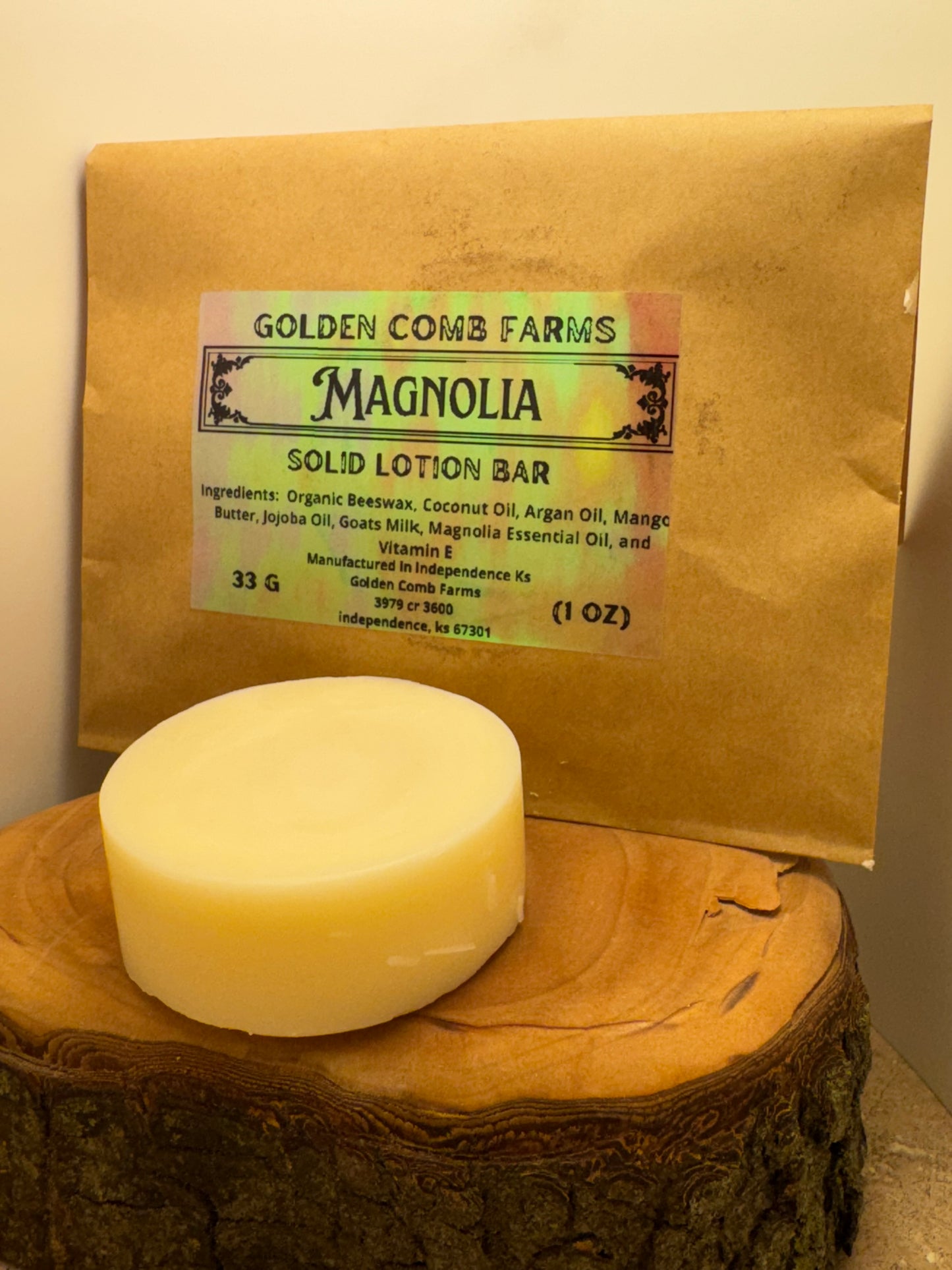 Magnolia Solid Lotion Bar