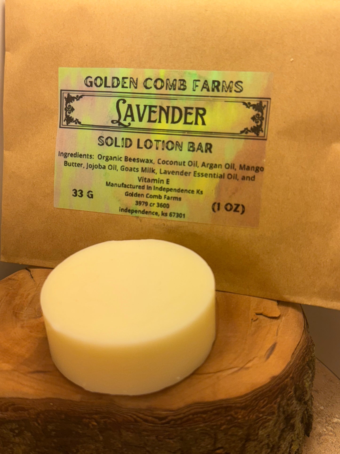 Lavender Solid Lotion Bar