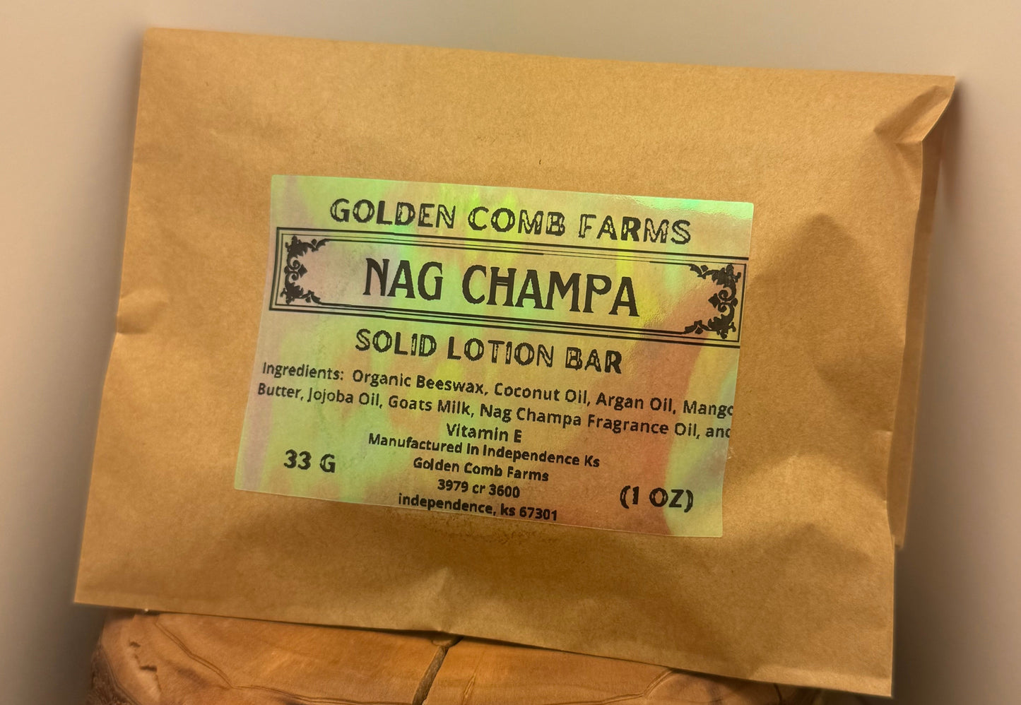 Nag Champa Solid Lotion Bar