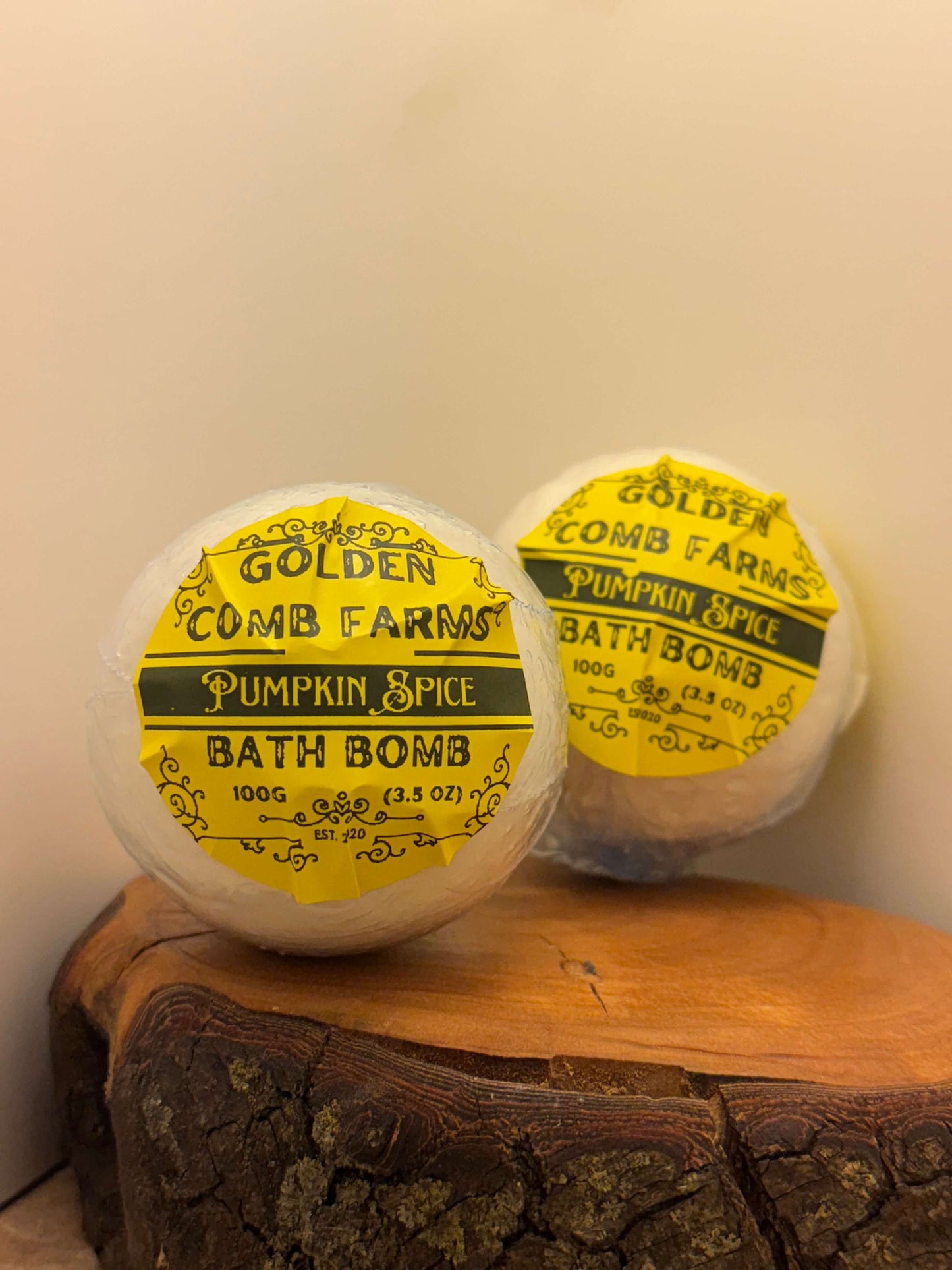 Pumpkin Spice Goat Milk Bath Bomb