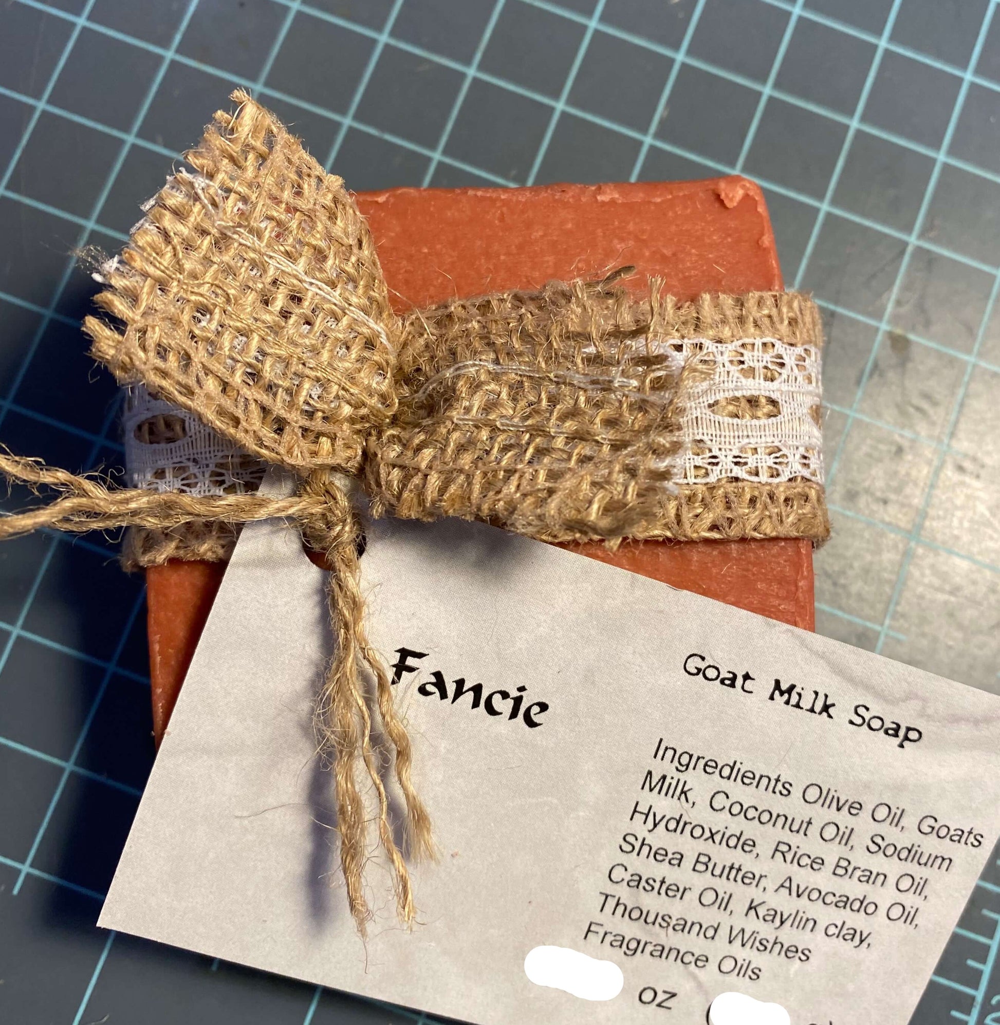 Ribbon shown was for special wedding orders only.
