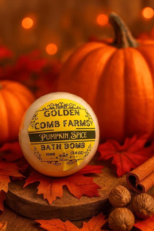 Pumpkin Spice Goat Milk Bath Bomb