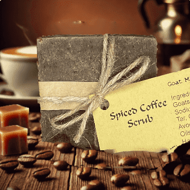 Spiced Coffee Scrub Goat Milk Soap Bar