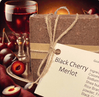 Black Cherry Merlot Goat Milk Soap Bar
