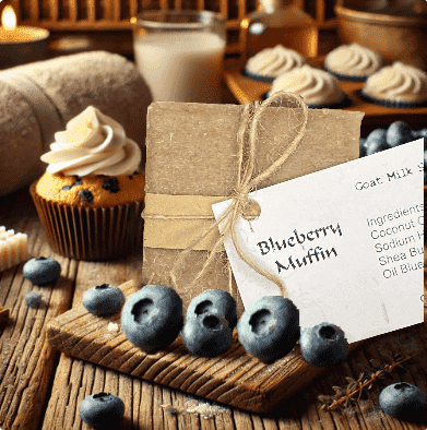 Blueberry Muffin Goat Milk Soap Bar