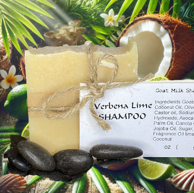 Goat Milk Verbena Lime Shampoo Bar