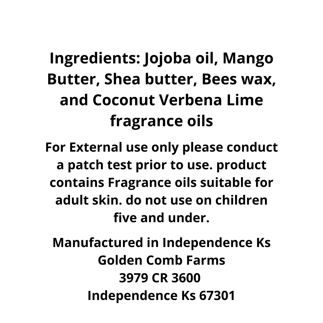 Coconut Verbena Lime Beard Butter