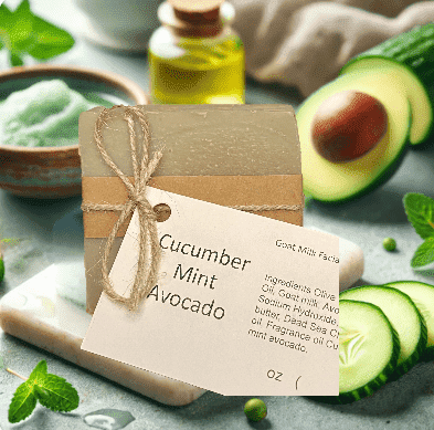 Cucumber Mint Avocado Goat Milk Facial Bar
