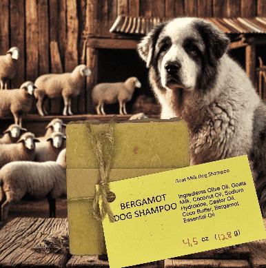 Goat Milk Dog Shampoo Bar Bergamot