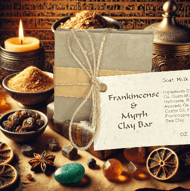Frankincense & Myrrh Clay Goat Milk Soap Bar