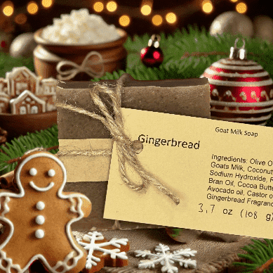 Gingerbread Delight Goat Milk Soap Bar