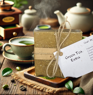Green Tea Extra Goat Milk Soap Bar