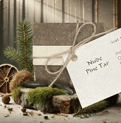 Nude Pine Tar Goat Milk Soap Bar