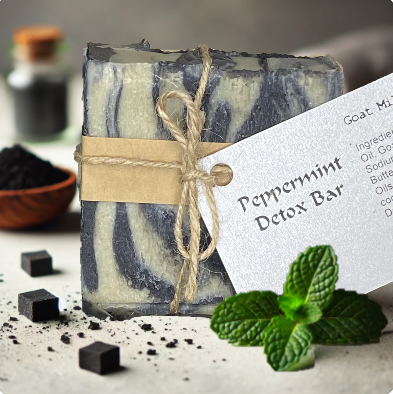Peppermint Detox Goat Milk Soap Bar